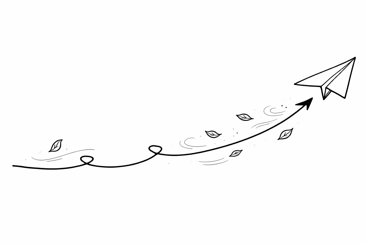 Paper airplane illustration